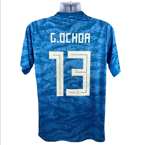 Guillermo Ochoa #1 Mexico Goalie Mens Soccer Jersey World Cup - Picture 3 of 15